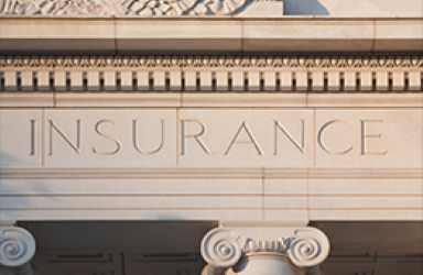 Insurance Word on Wall Insurance Word on Wall